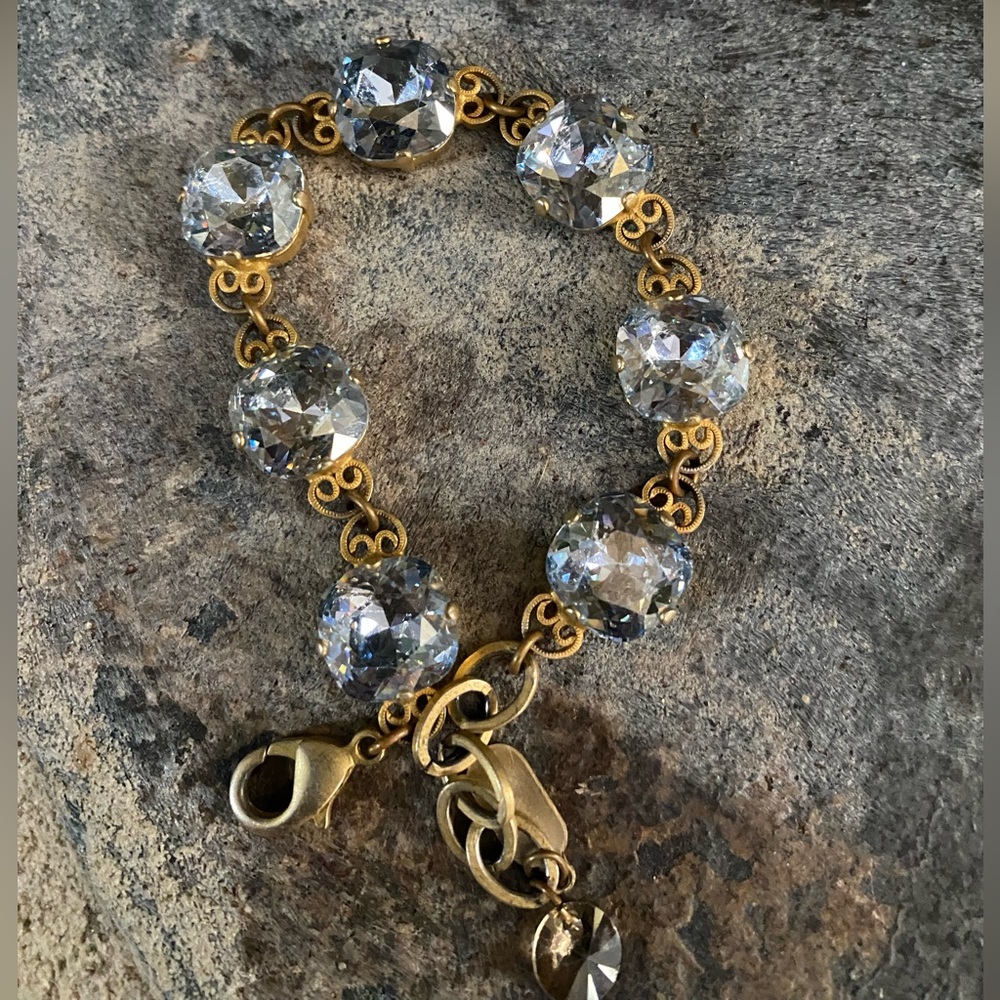 Gold and Blue Bracelet